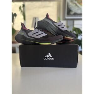 adidas UltraBoost 21 Grey Ice Purple S23846 Women’s Size 8.5 Sneakers